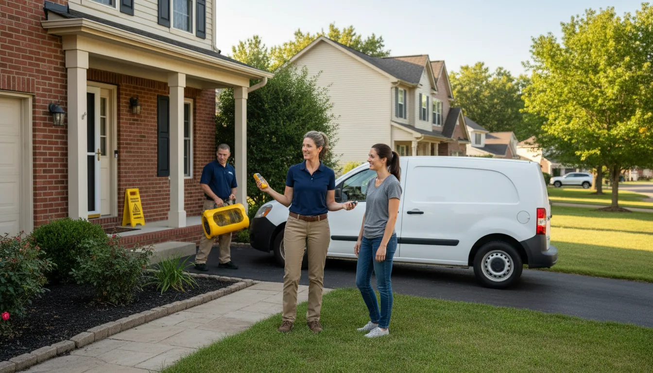 Residential water damage restoration in Window Rock, AZ